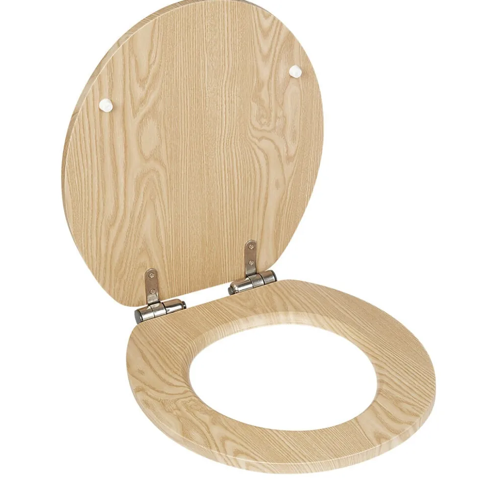 Abattant WC motif bois