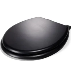 Abattant WC universel en bois noir