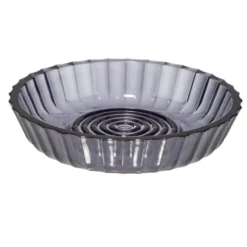 Accessoires salle de bain x5 plastique noir transparent