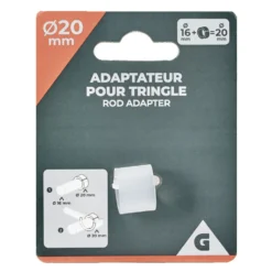 Adaptateur de tringle à rideaux Ø20mm