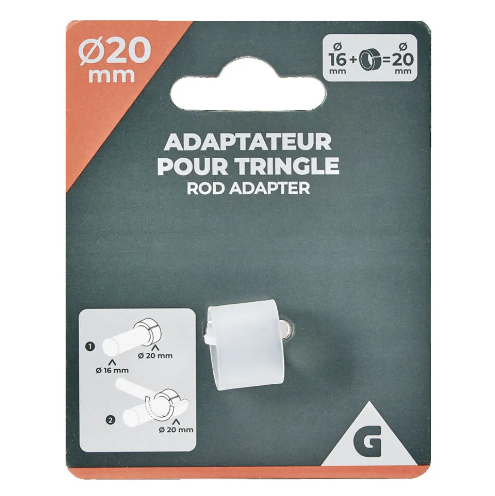 Adaptateur de tringle à rideaux Ø20mm