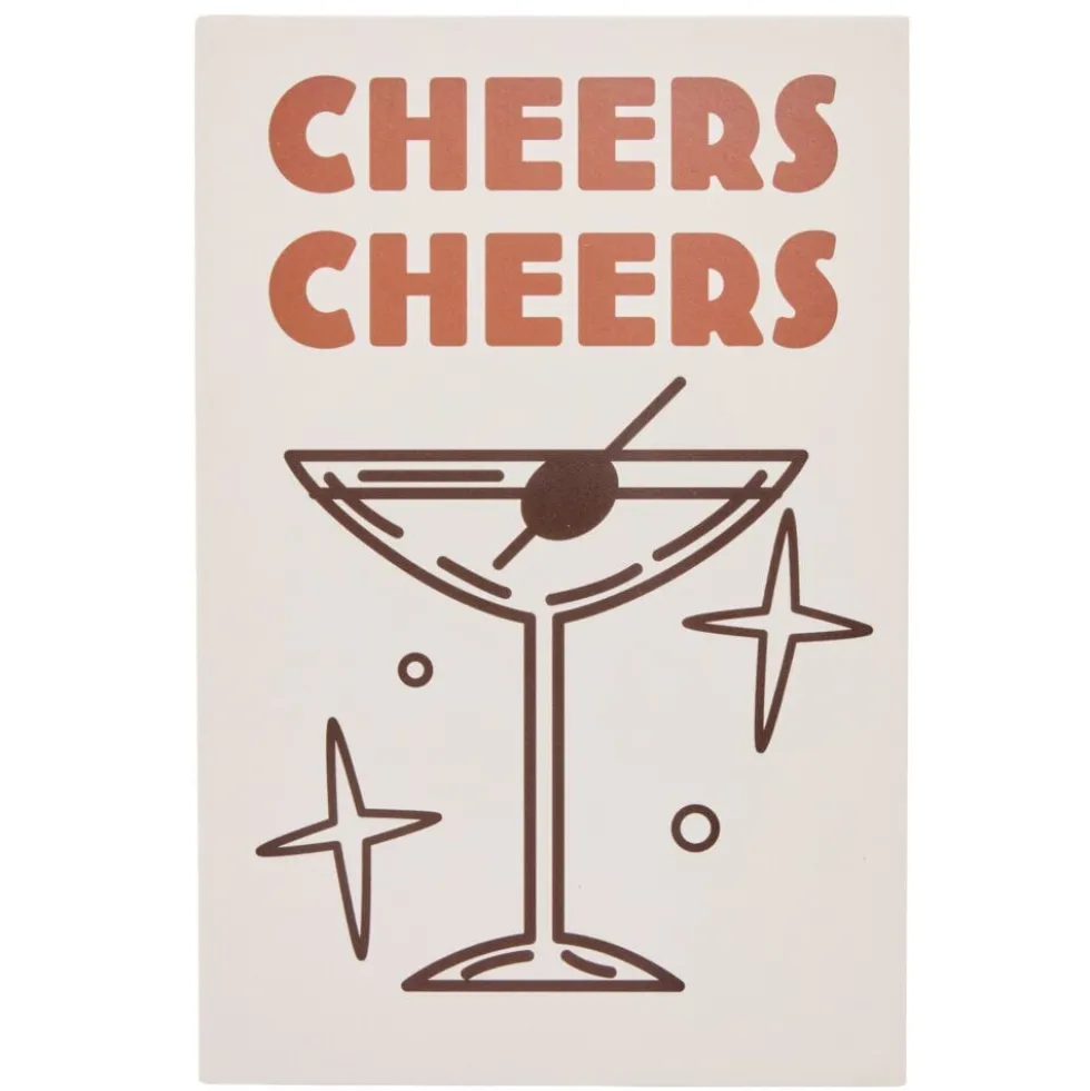 Affiche déco x3 papier Cocktail 30x40cm (3 modèles)