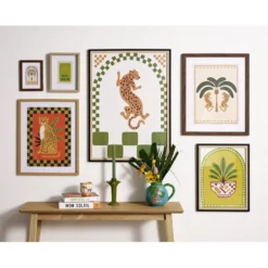 Affiche déco x3 papier thème tropical 30x40cm (4 modèles)