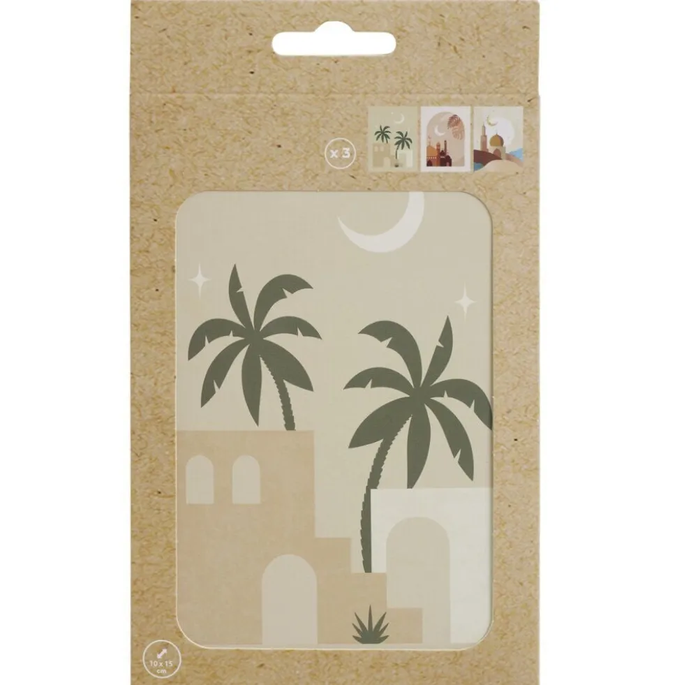 Affiche déco 10x15 thème Maroc x3 (2 modèles)
