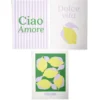 Affiche papier violet jaune et vert 30x40cm