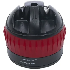 Aiguiseur couteau double position rouge et noir