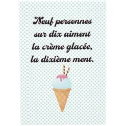 Aimant avec message humoristique