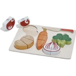 Aliment à découper avec planche bois 7 pièces