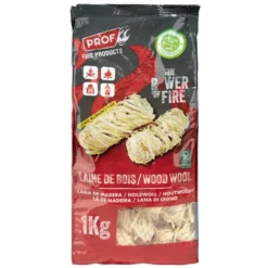 Allume feu PROF laine de bois 80 pelotes 1kg