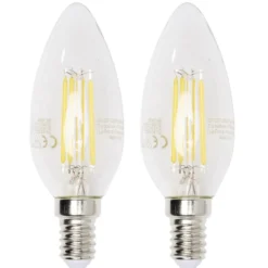 Ampoule à filament LED C35 E14 x2
