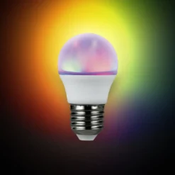 Ampoule LED connectée couleurs changeantes RGB 200° E27 470lms 4,5W