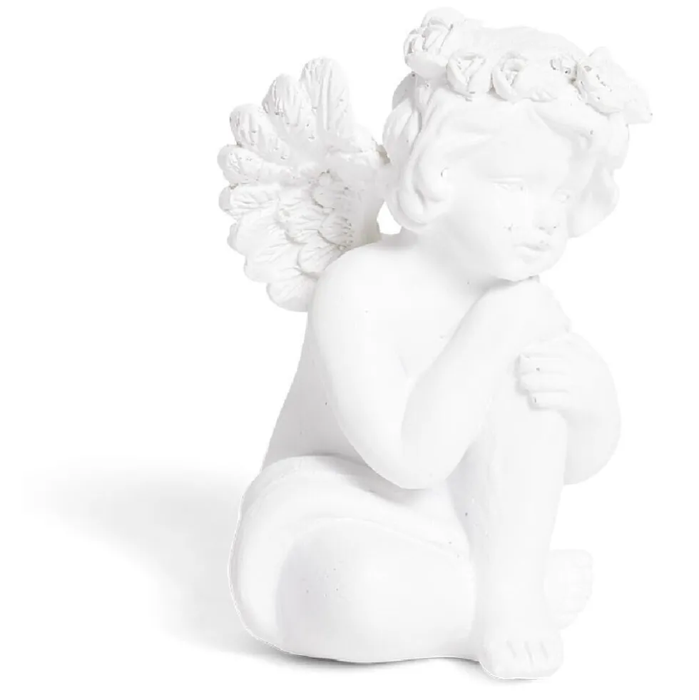 Ange décoratif plastique blanc - 6 modèles