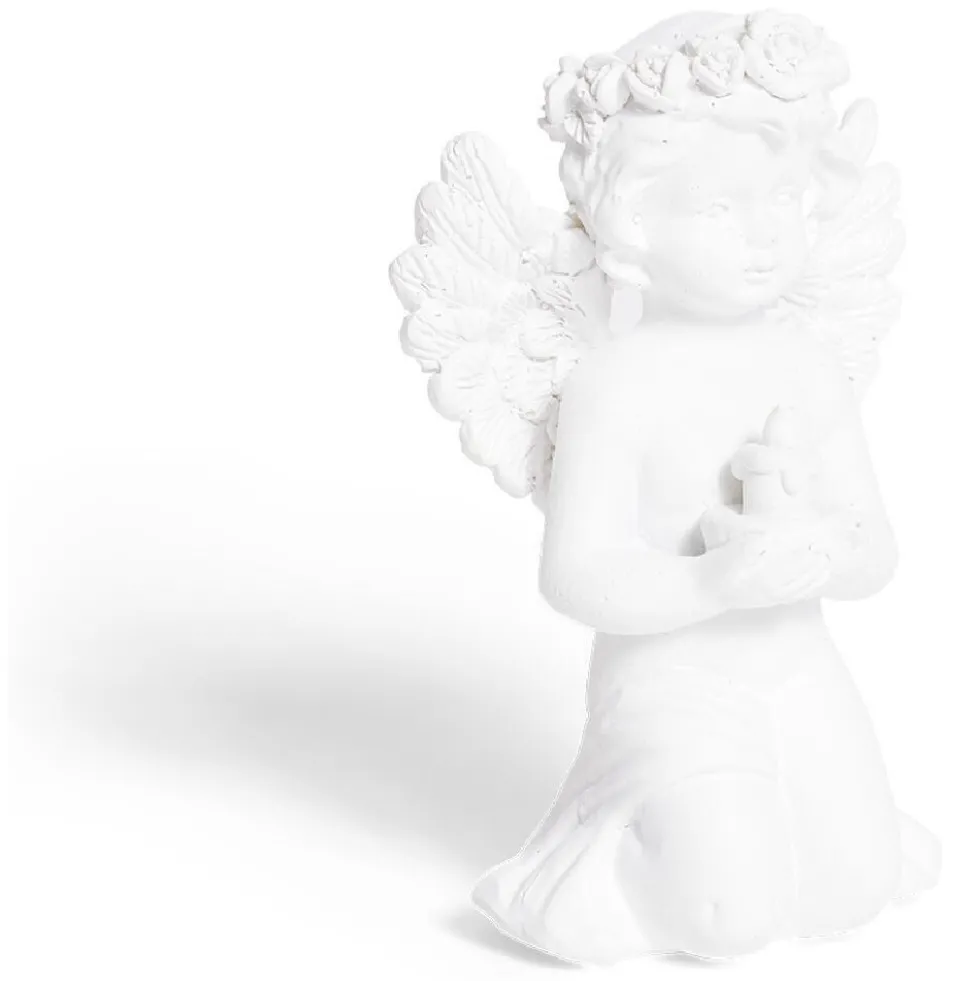 Ange décoratif plastique blanc - 6 modèles