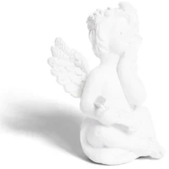 Ange décoratif plastique blanc - 6 modèles