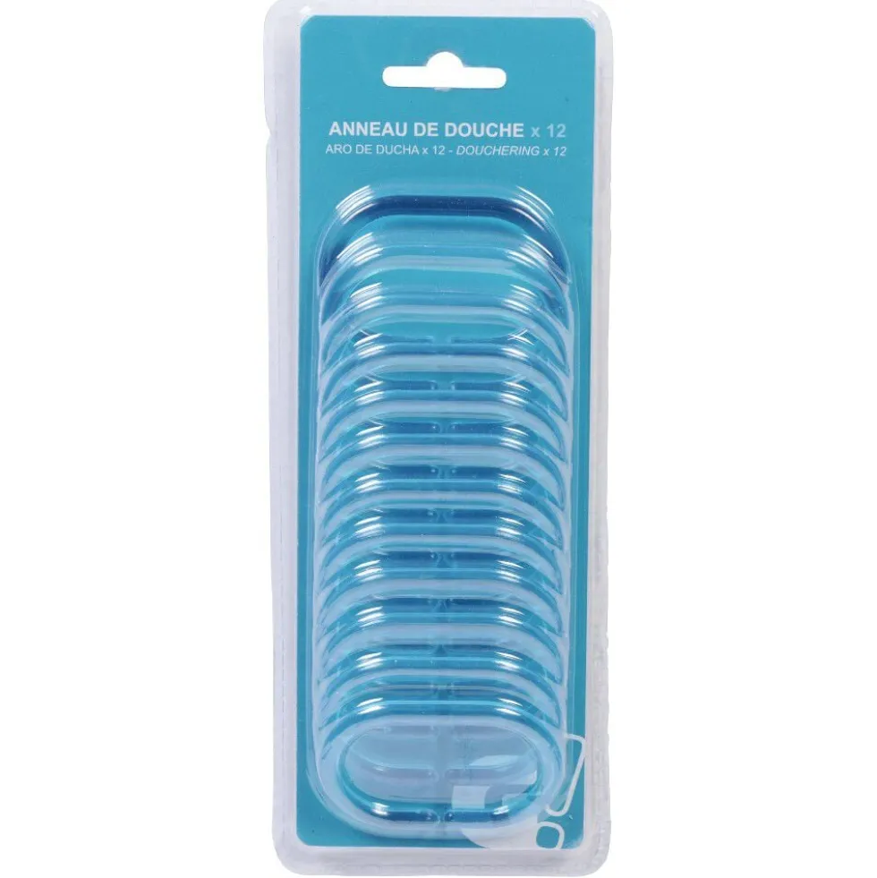 Anneau de douche transparent x12