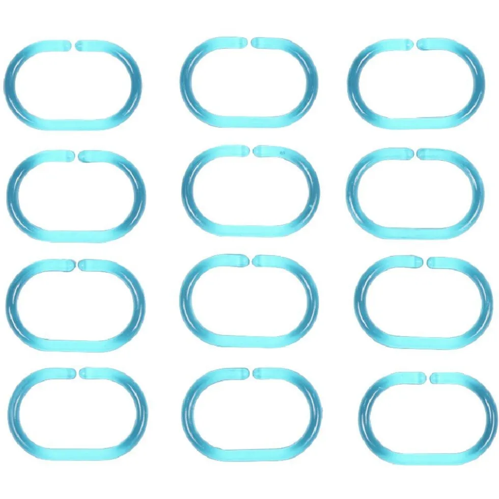 Anneau de douche transparent x12