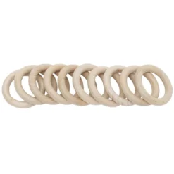 Anneau de rideau en bois naturel Ø42mm x10