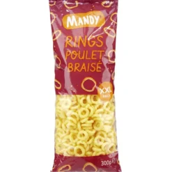Anneau maïs soufflé saveur poulet braisé format XXL 300gr