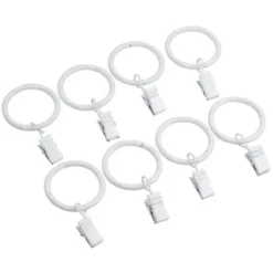 Anneau à pince blanc x8