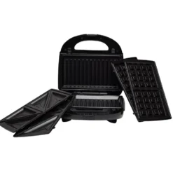 Appareil à croque monsieur 3en1 gaufre et grill 750W