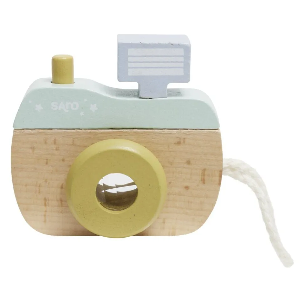Appareil photo en bois pour enfant 9x9xEp3,5cm