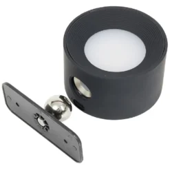 Applique murale nomade rechargeable noir Ø7,5x4,5cm