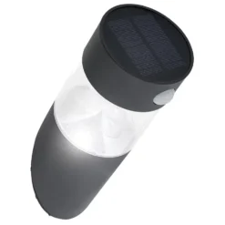 Applique murale solaire LED inox détecteur de mouvement H23,2cm