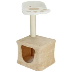Arbre à chat 1 griffoir 2 couchages 30x35xH65cm (2 modèles)