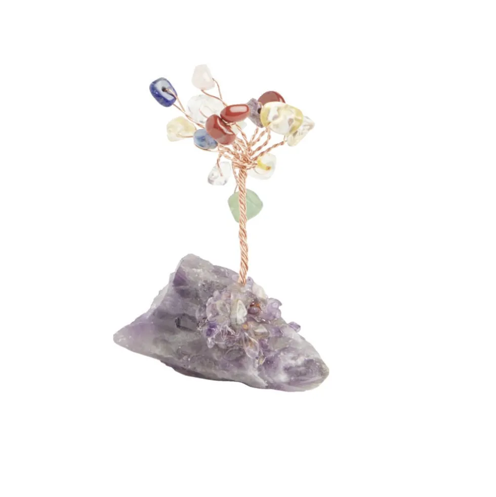 Arbre de vie en pierre naturelle sur Druse H8cm - 2 modèles