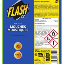 Aérosol anti volants Flash22 mouches et moustiques 300ml