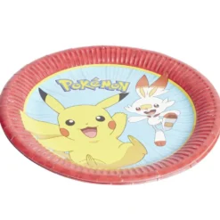 Assiette carton x8 Pokémon Ø22,5cm