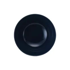 Assiette creuse décor feuillage bleu et blanc Ø18cm