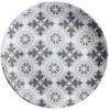 Assiette à dessert carreau de ciment gris Ø19cm