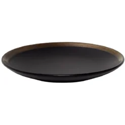 Assiette à dessert faïence bord liseré doré Ø20cm (2 modèles)