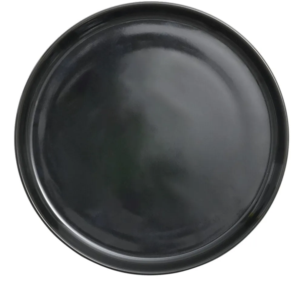 Assiette à dessert Oslo en grès noir Ø20cm