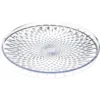 Assiette à dessert plastique transparent effet martelé Ø20cm