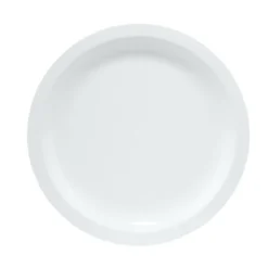 Assiette à dessert plastique x12 blanc Ø18,5cm