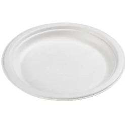 Assiette à dessert ronde en canne à sucre x12