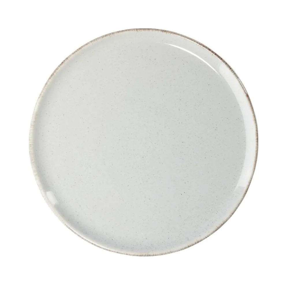 Assiette à dessert ronde Lisbonne grès gris Ø20,5cm