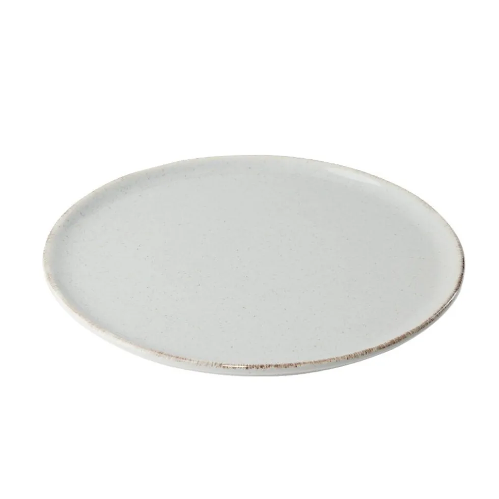 Assiette à dessert ronde Lisbonne grès gris Ø20,5cm