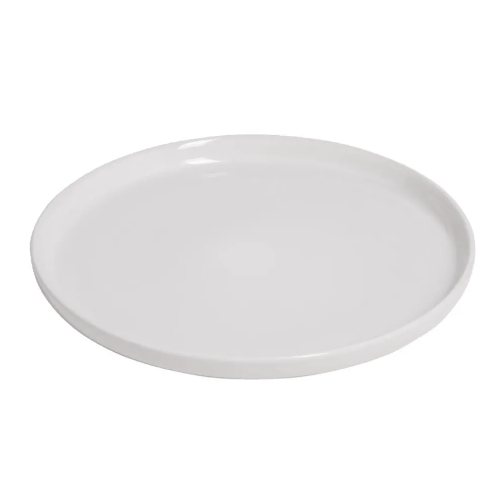 Assiette à dessert ronde Oslo grès blanche Ø20cm
