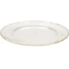 Assiette plastique réutilisable x4 pailletée dorée Ø26cm
