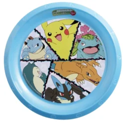 Assiette plate enfant Pokémon plastique Ø21cm