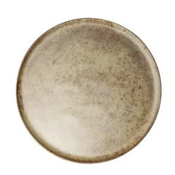 Assiette plate Istanbul en faïence brun Ø21cm