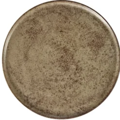 Assiette plate Istanbul en faïence brun Ø28cm