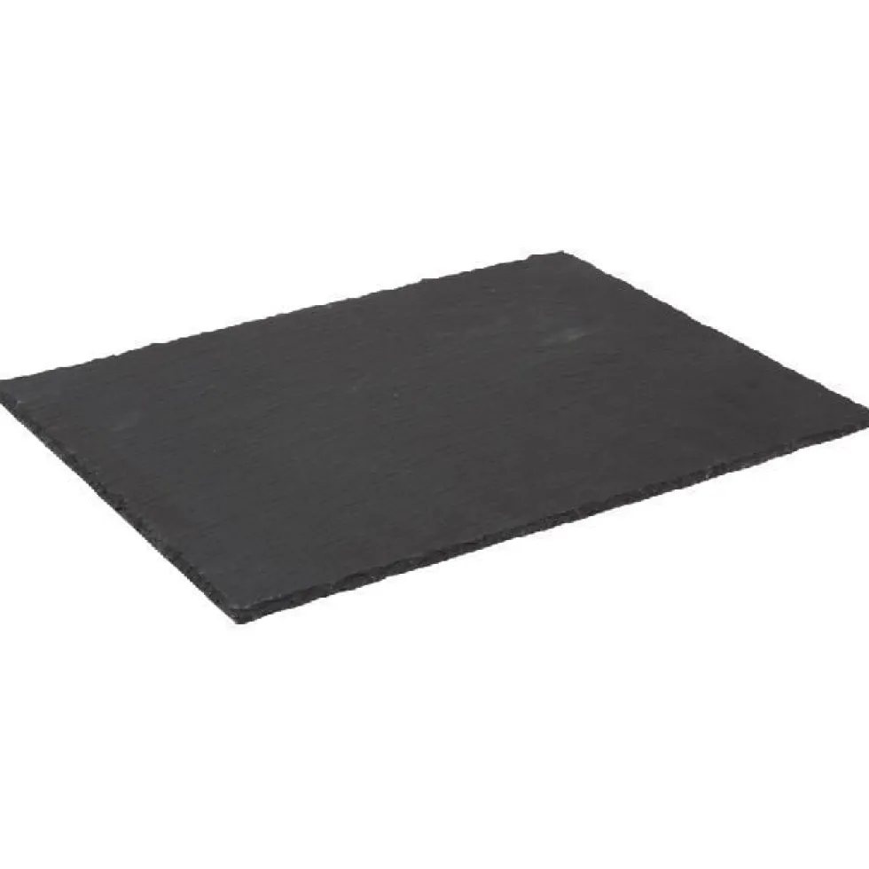 Assiette plate rectangulaire ardoise 20x30cm