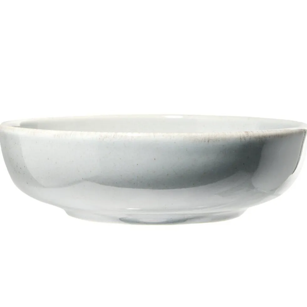 Assiette à soupe Lisbonne en grès gris Ø18cm