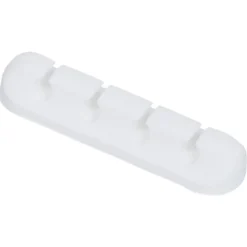 Attache câble adhésif 4 entrées noir ou blanc