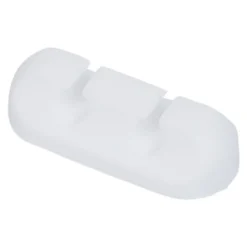 Attache câble adhésif 2 entrées noir ou blanc