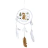 Attrape-rêve arc-en-ciel avec plume 16xH50cm (4 modèles)